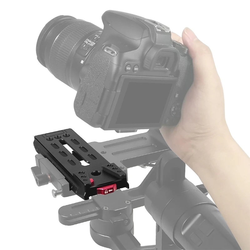 تركيب الكاميرا 1/4 لوحة الإفراج السريع لـ DJI Ronin RS3 Pro Mini Gimbal Stabilizer لكاميرا Manfrotto Tripod Head DSLR