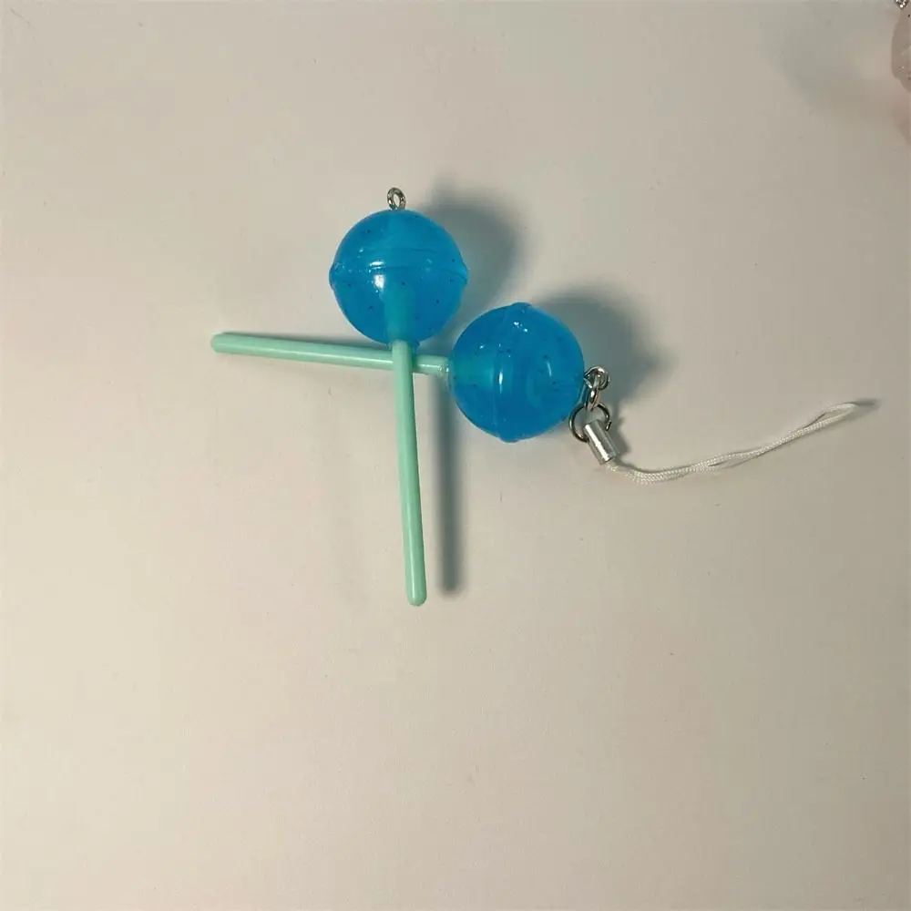 

Playful Candy Lollipop Pendant Phone Charm Simulation Food Phone Lanyard 3D Key Rings Resin Lollipop Keychain Jewelry Gifts