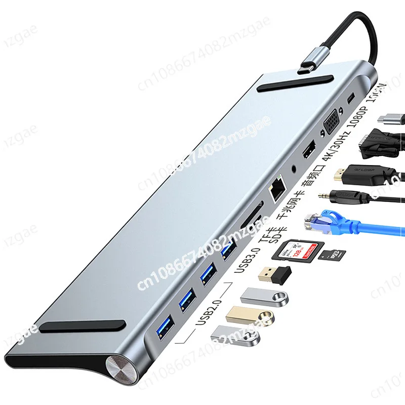 Cross-border Type-c Expansion Hub3.0 Is Suitable for Macbook Apple Notebook Base 11-in-1 Docking Station