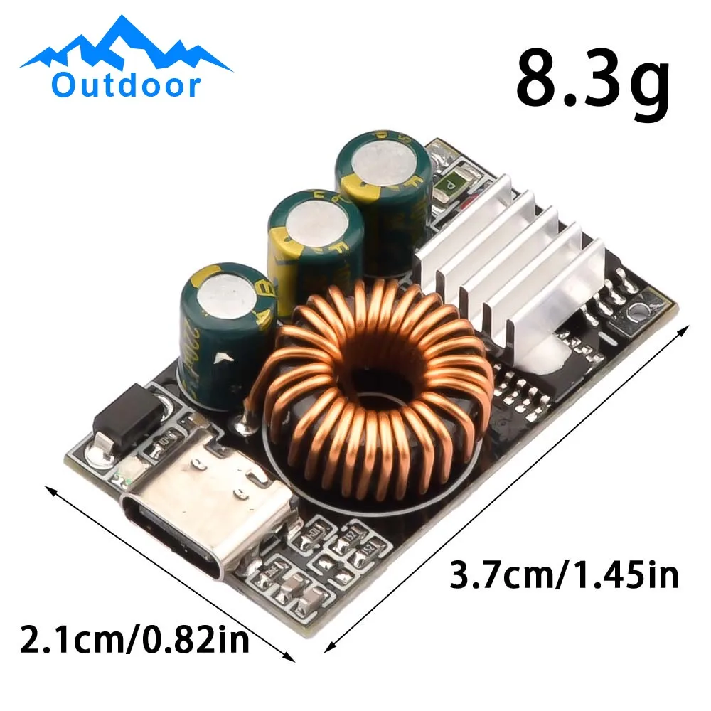 Mobile Phone Charging Board Fast Charge Car Modification Module DC Voltage Reduction Module Fast Charging Board 30/65W Type-C