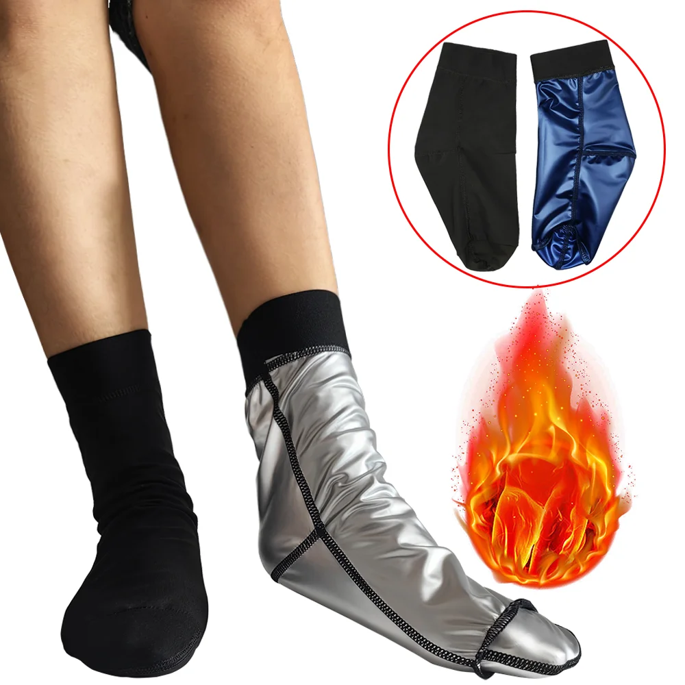 

1 Pair Unisex Sauna Socks Hot Sweat Fat Burning Socks for Women Hot Sweating Socks for Men Weight Loss Foot Socks Sweatsuit