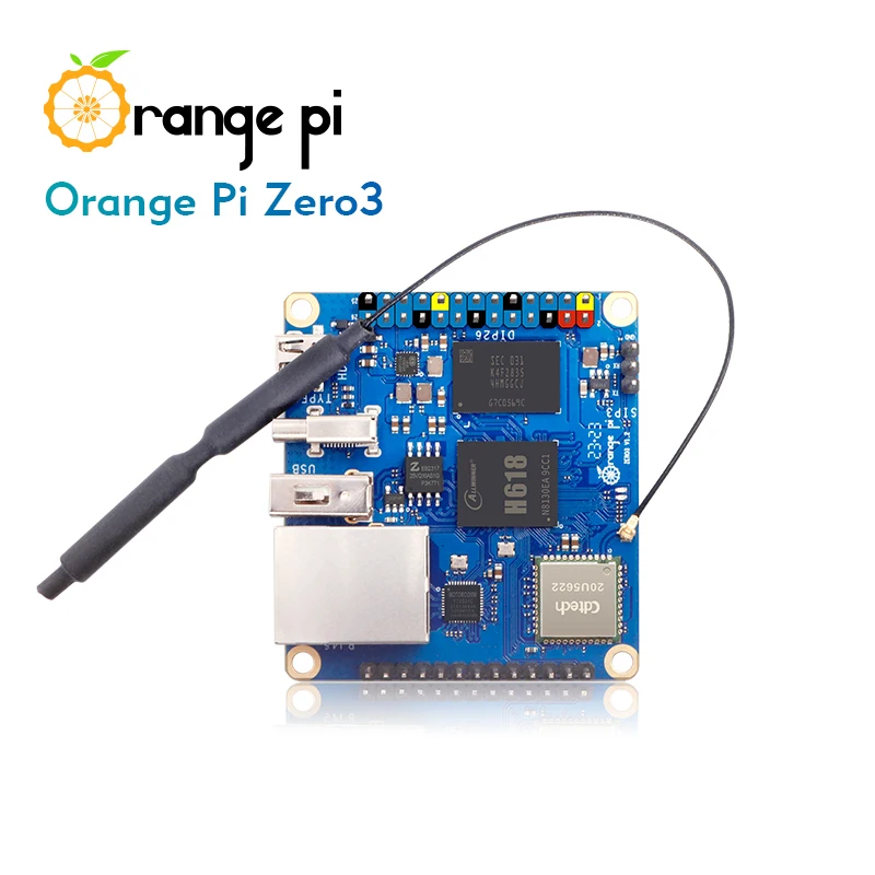 Imagem -05 - Orange pi Zero Placa de Desenvolvimento Computador de Placa Única 1gb 2gb 4gb Ram Ddr4 Allwinner H618 Wi-fi Bluetooth Mini pc Sbc