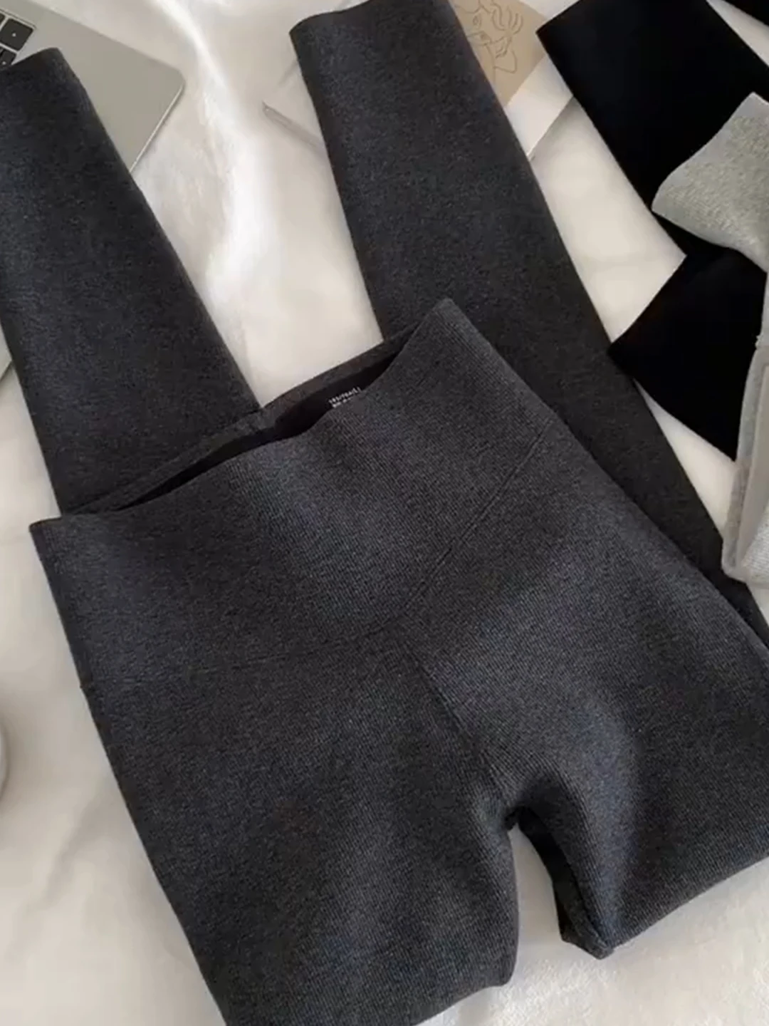 

Повседневные облегающие брюки с высокой талией, длинные леггинсы, осенне-зимняя универсальная одежда для похудения, базовый слой, брюки стандартного кроя