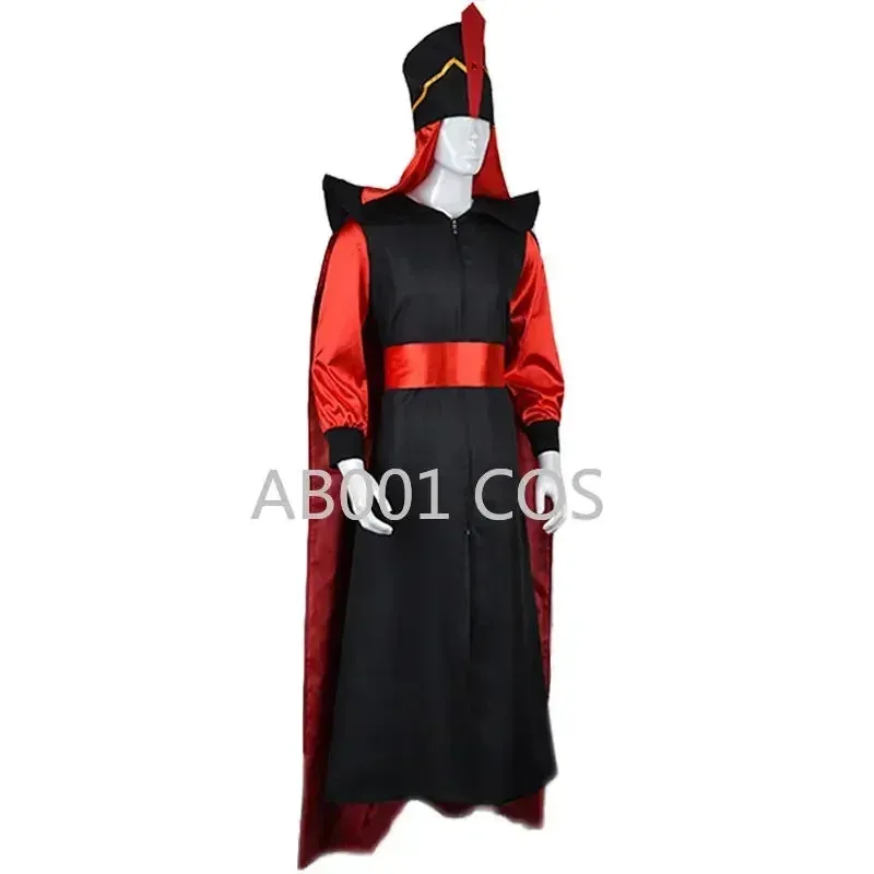 

Movie Themagic Lamp Aladdin jafar Man halloween Makeup Costume Adult Role Play Wizard Robe Costumes Cosplayv;6,a'3.k;8,