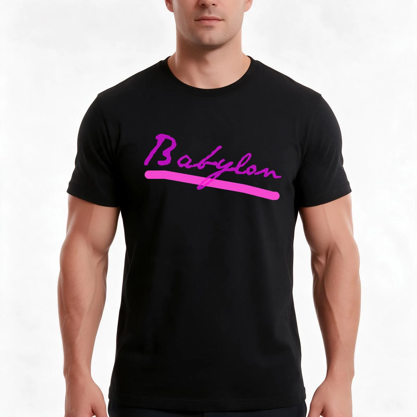King of Babylon T-Shirt, Summer Casual Cotton Tee, Oversized Streetwear Tops, Vintage Graphic Print, Loose Fit Short Sleeve