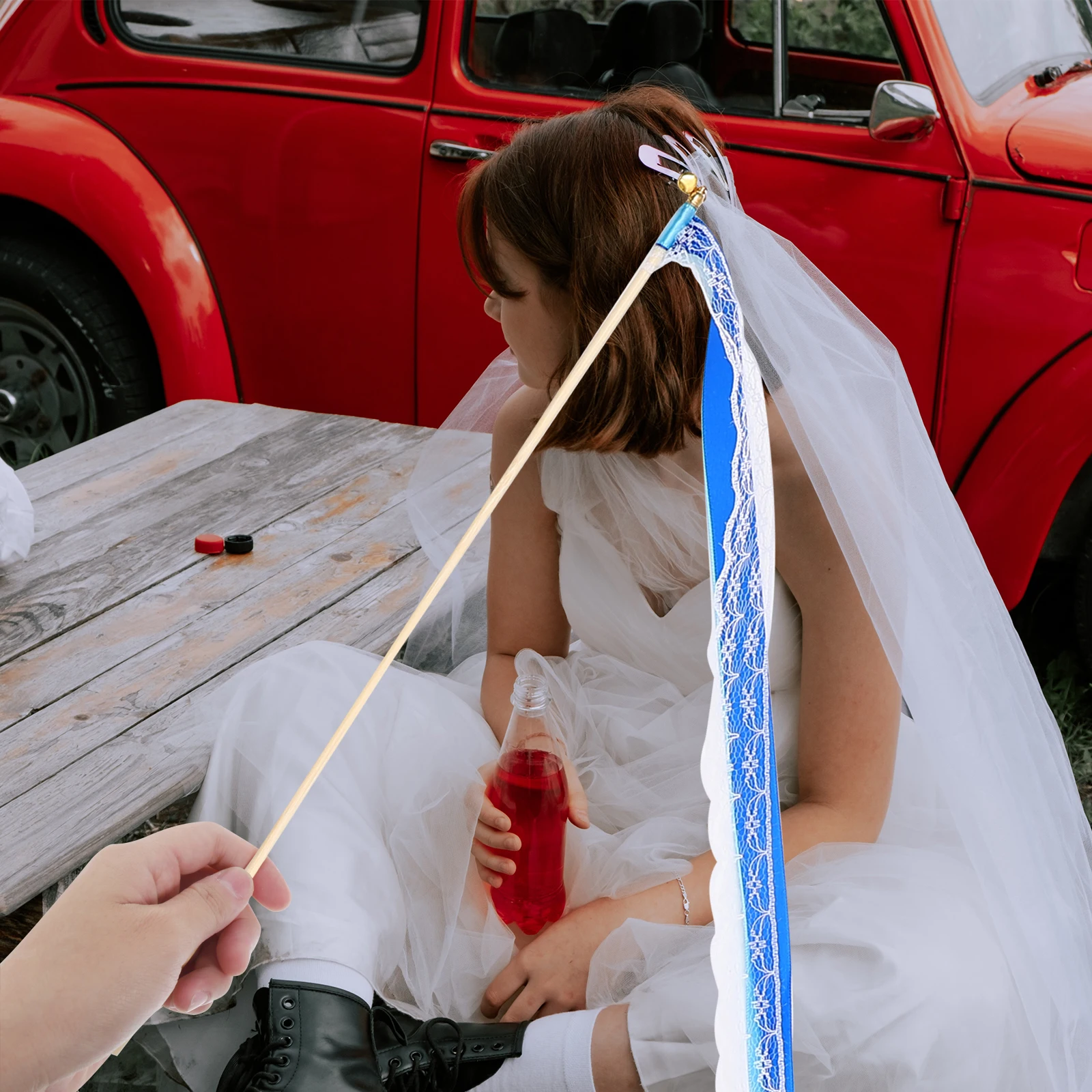 

Purple Wedding Decorations Colorful Ribbon Fairy Stick Wand Gift Accessories Bride