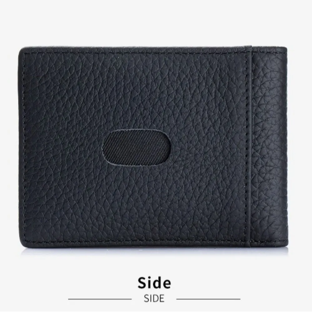 

Simple Cowhide Male Card Bag Ultra Thin RFID Blocking Credit Card Holder Multifunction Minimalist ID Card Holder Unisex
