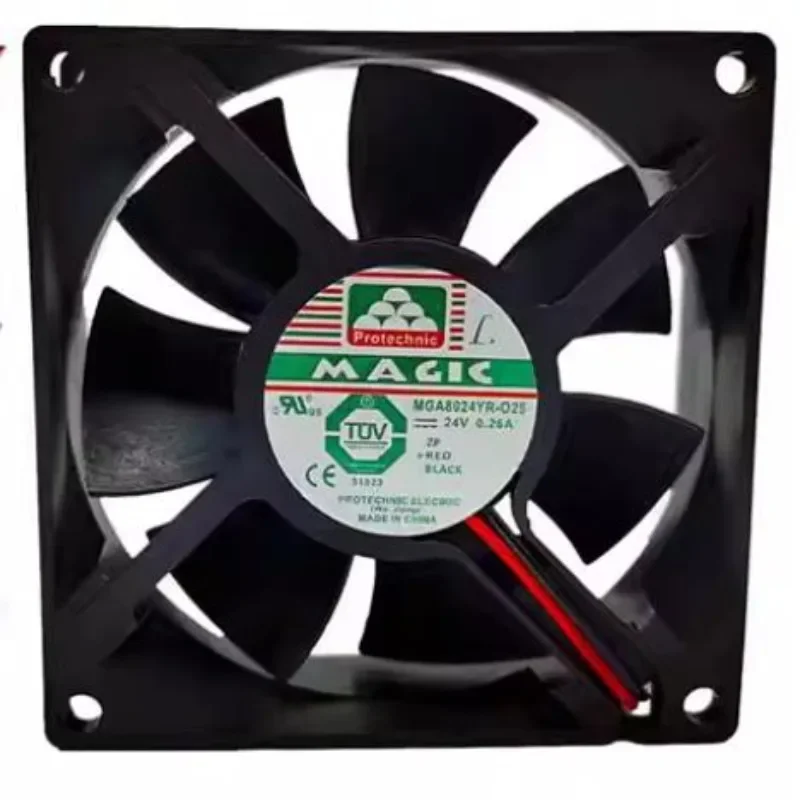 New Cooler Fan for MAGIC MGA8024YR-025 24V 0.26A 8CM Inverter Cooling Fan 80 * 80 * 25mm