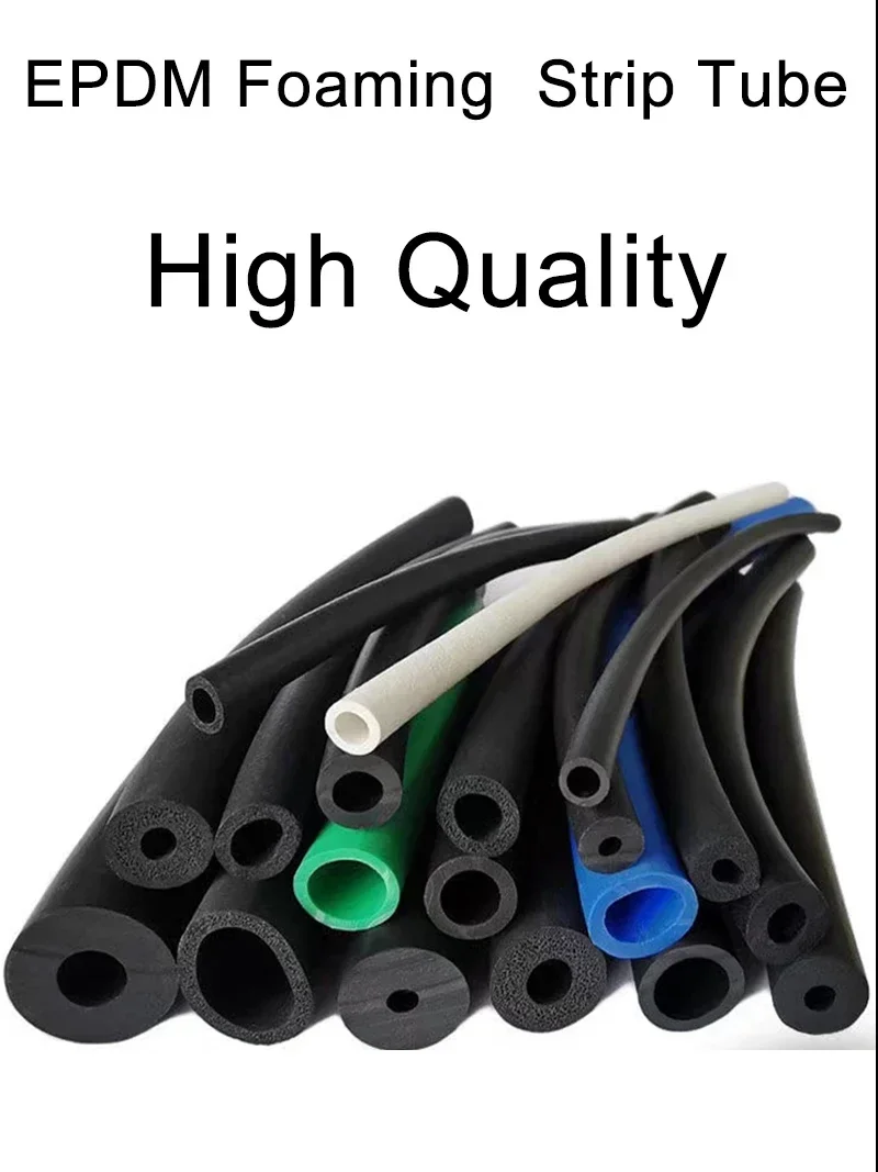 EPDM Rubber Foam Hose Pipe Flexible Soft Epdm Rubber Foam Tube Sponge Rubber Foam Grip Tubing