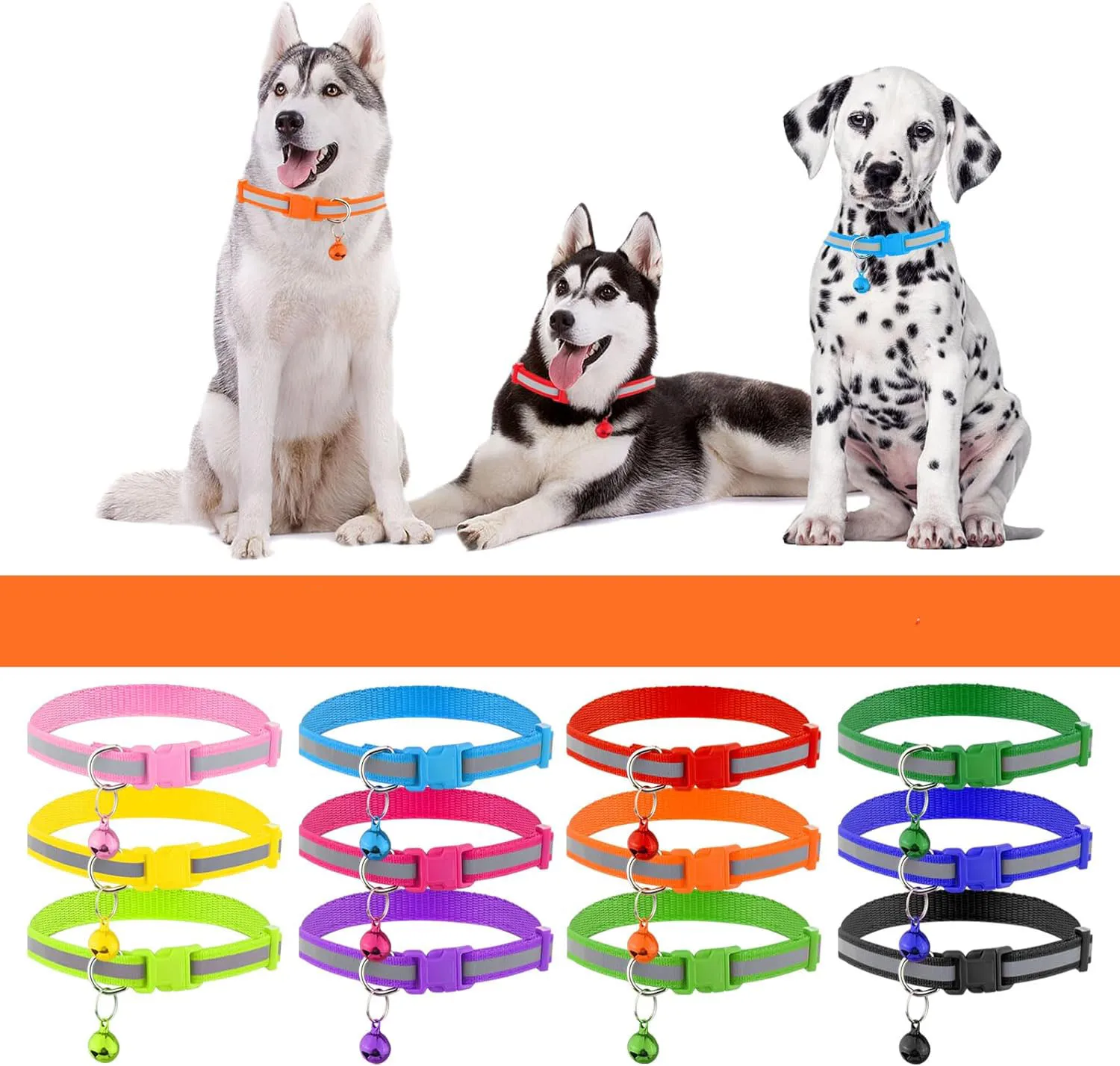 Dog Cat Collar Safety Breakaway With Bell Dog Cat Collars Luxury Designer Reflective Cute Collar For Cats Small Dog