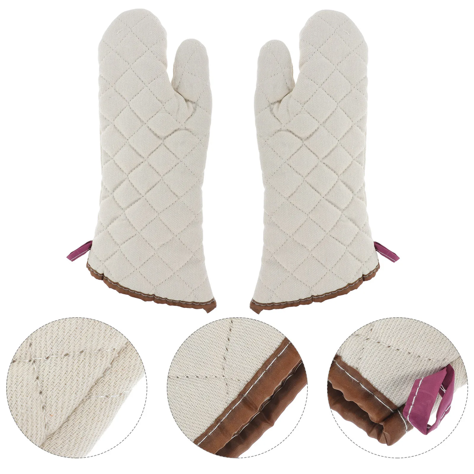 

1Pair Protective Oven Gloves Heat Resistant Cooking Gloves Non Slip Baking Grill Microwave Kitchen Mitts Oven Glove