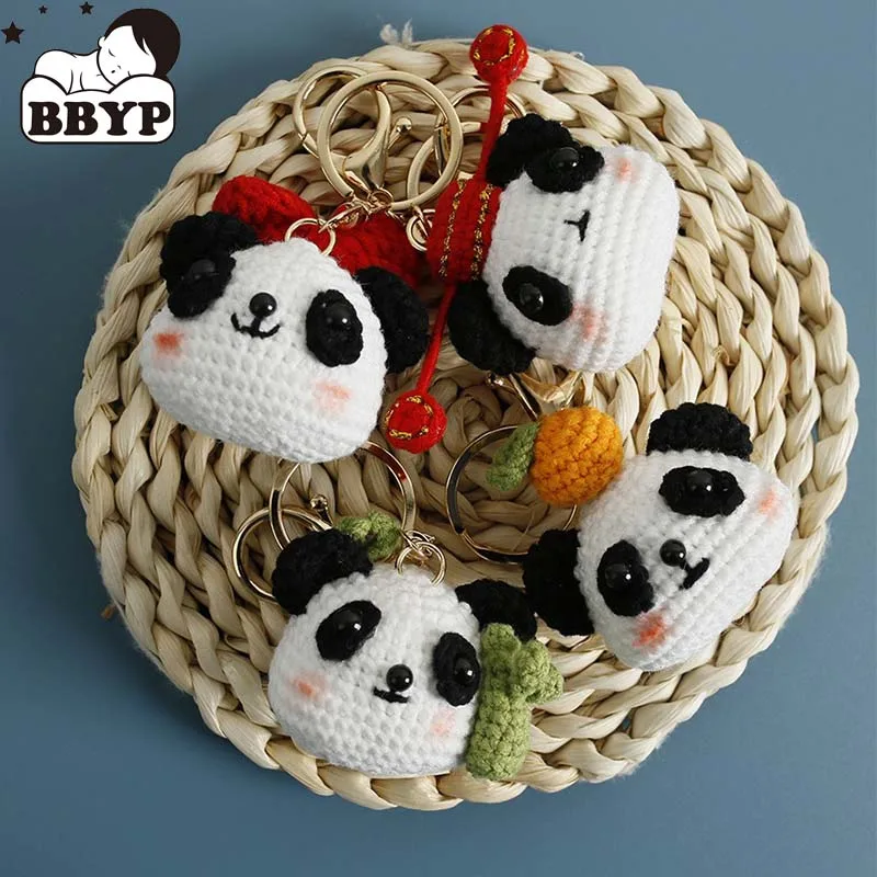 

Cute Shark Charm Keychains Cartoon Mini Hand Knitted Car Keyring Lovely Backpack Handbag Pendant Couple Keyholder