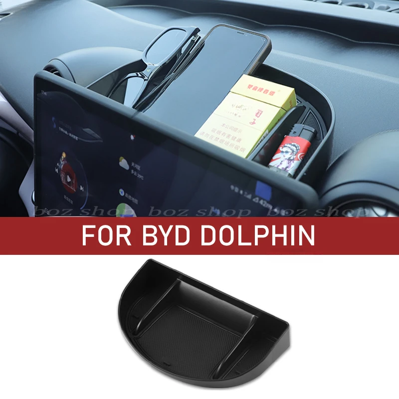 

For BYD Dolphin Car Central Control Screen Storage Box Tissue Box Navigation Screen Rear Storage Box Auto Interior Accessories