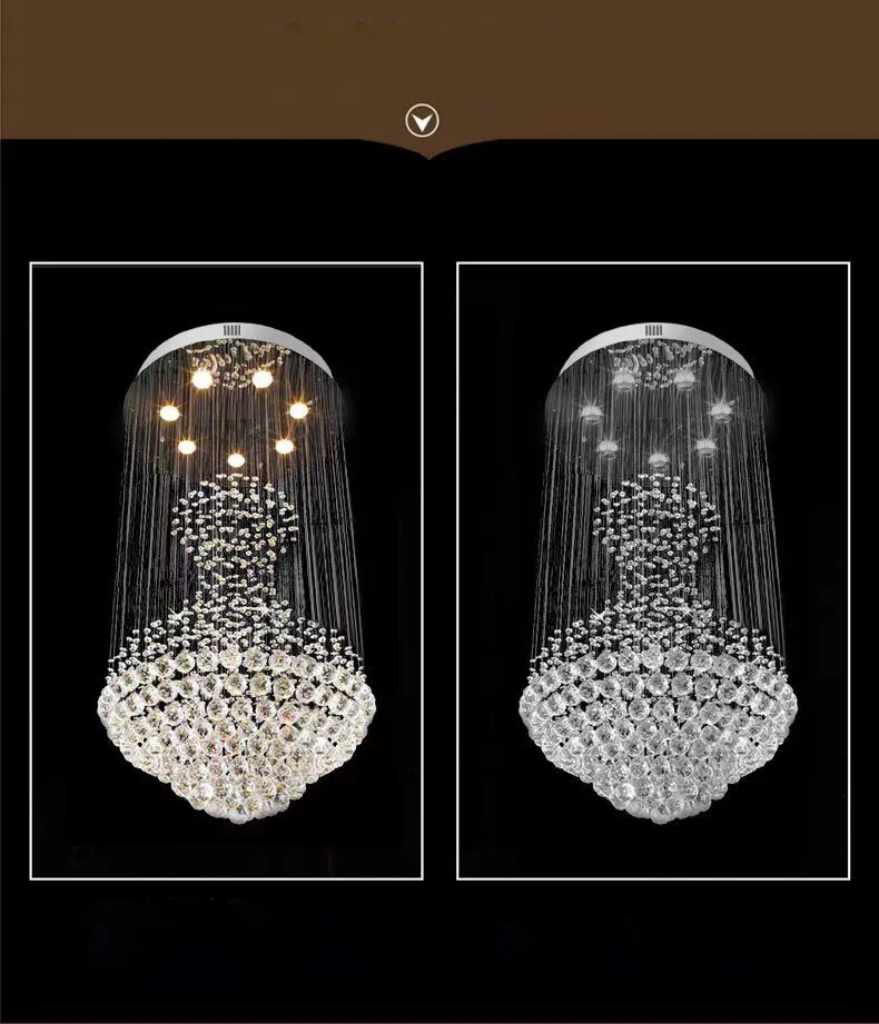 

Modern Elegant Crystal Glass Chandelier Ceiling Light for Bedroom Pendant Light for Home Art Decor Ceiling Light