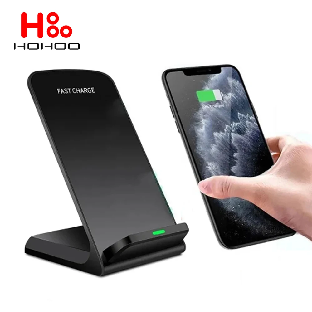 15W Wireless Charger Stand Pad For iPhone 15 14 13 12 11 Pro XR XS Max Huawei Xiaomi Redmi Induction Fast Charging Dock Station