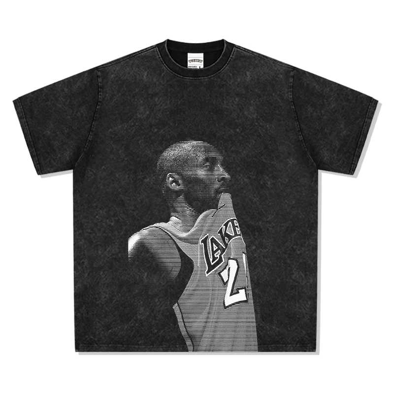 

2025 A Short-sleeved American Vintage Vintage T-shirt in Tribute To Kobe Bryant