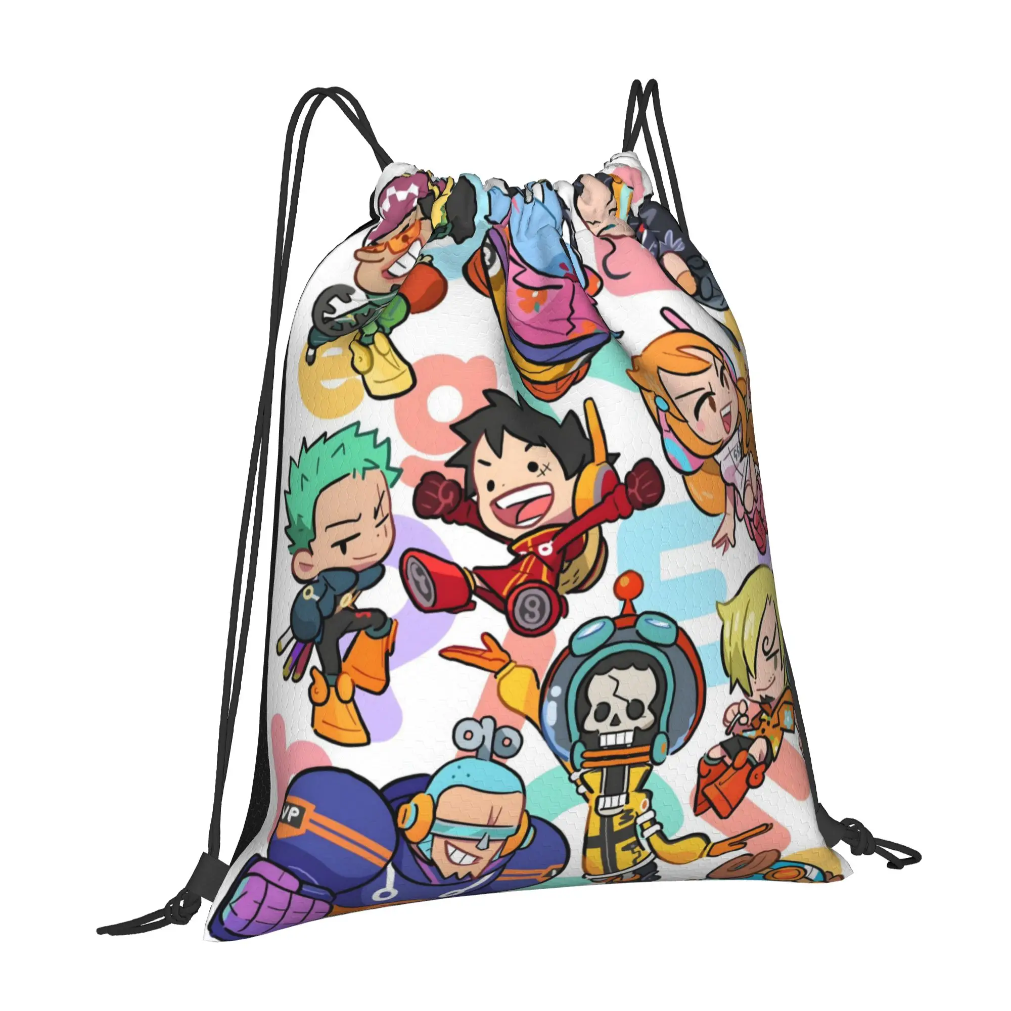 1 pc ONE PIECE  Portable Shopping Drawstring Bags Storage Backpacks