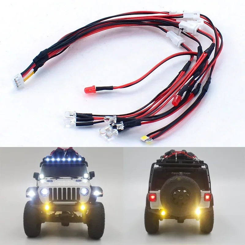 Kyosho Miniz LED Front and Rear Lighting System for 1/24 RC Crawler Car Kyosho Miniz 4x4 Jeep Wrangler Car Accessories