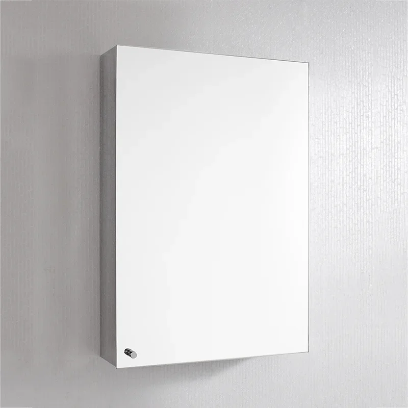 

Stainless steel mirror cabinet, separate wall-mounted toilet, multi-functional bathroom with locker~