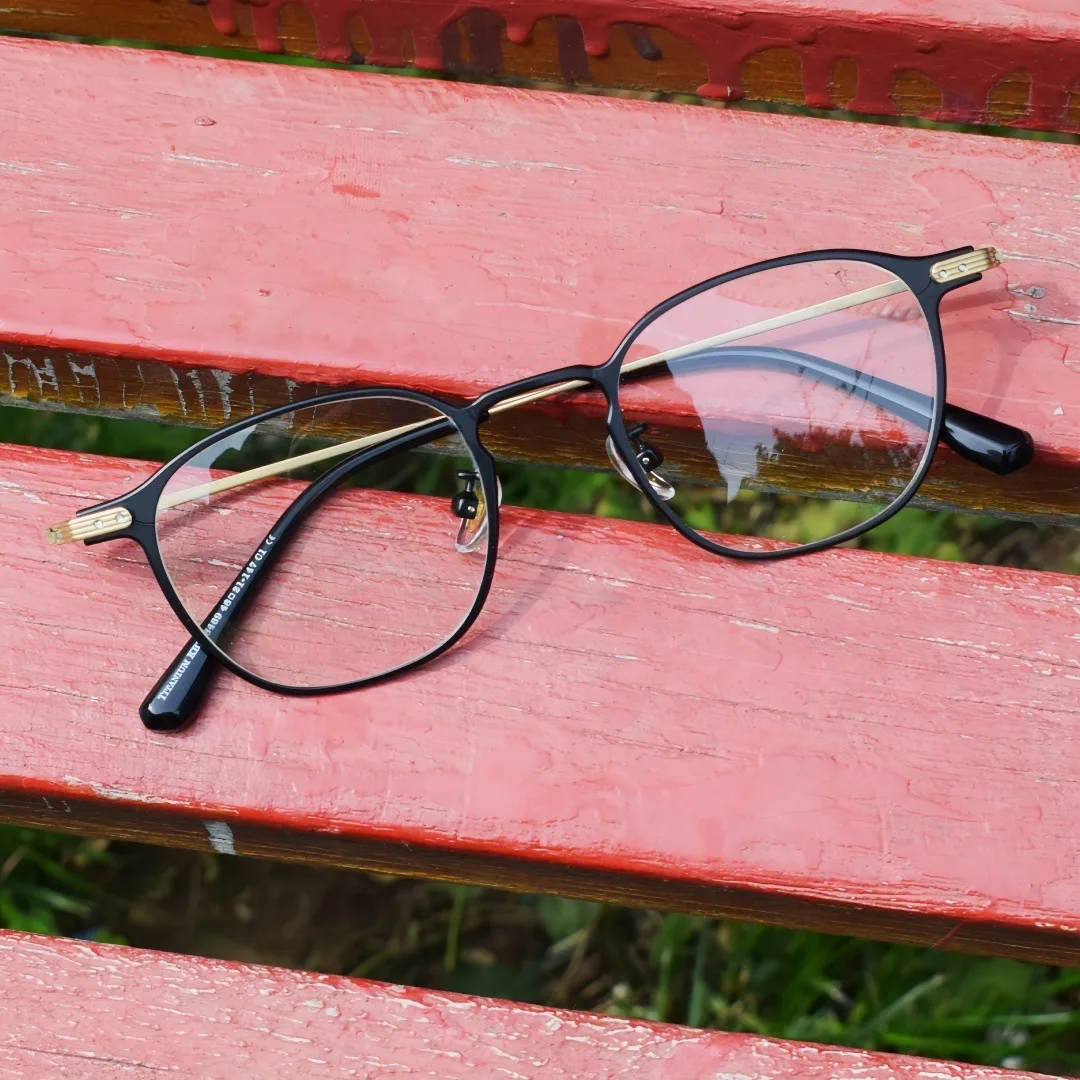 

Мужские очки для близорукости из чистого титана, высококачественная оправа для очков ручной работы, очки по рецепту от 0 до -50 до -600