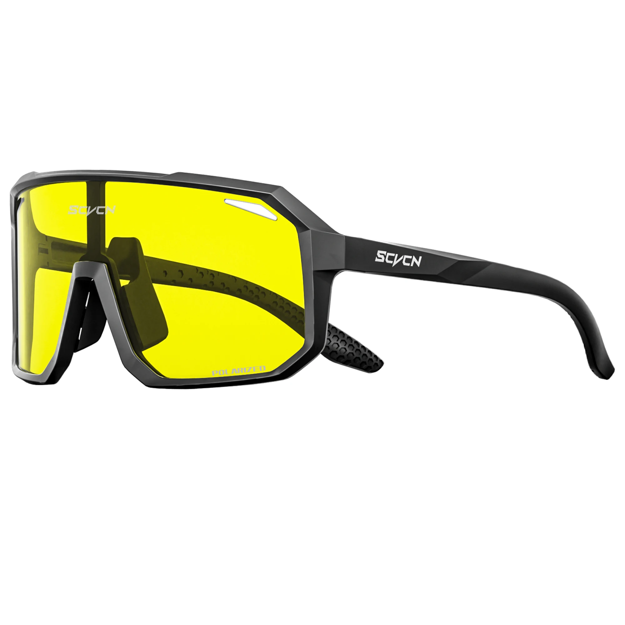 SCVCN Polarisierte Nachtfahrbrille für Männer und Frauen Sport Radfahren Mountainbike Reiten Fahrradbrille Wandern Modische Brille