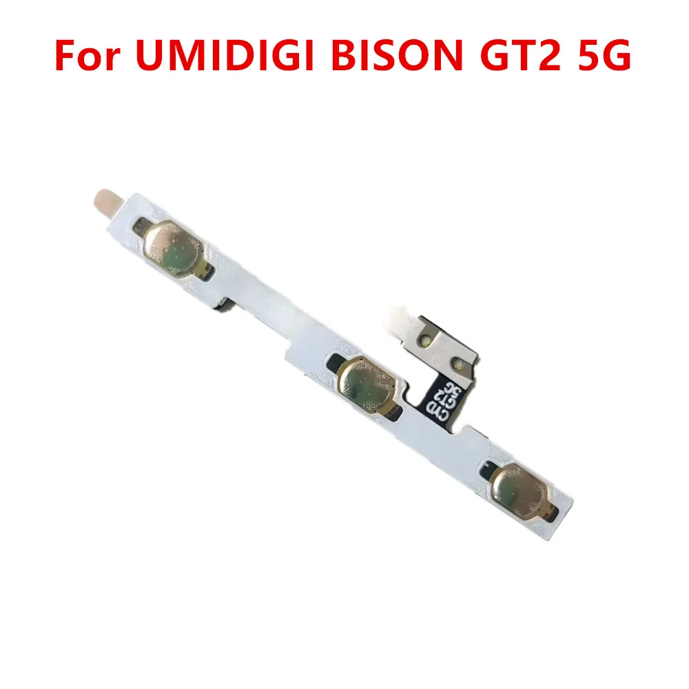 New For UMIDIGI BISON GT2 5G Phone Parts Power On Off Button+Volume Key Flex Cable Side FPC Repair Accessories