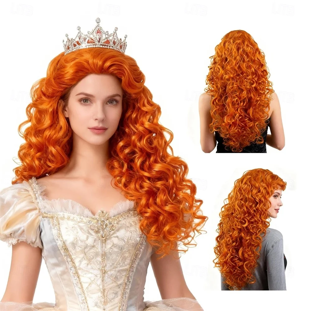 Synthetic Hair Wig Long  Curly Wavy Wigs  for Carnival Festival Party