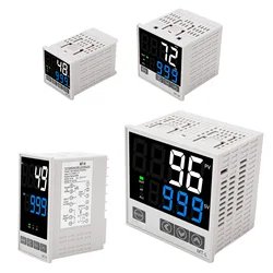 PID Intelligent Temperature Controller KJEN Type Four Input Intelligent Temperature Regulator Relay Solid State Double Output
