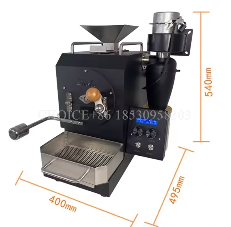 Household Coffee Roaster Multifunctional Hot Air Coffee Bean Roaster Stainless Steel Commercial Nut Heating Machine with Cooler