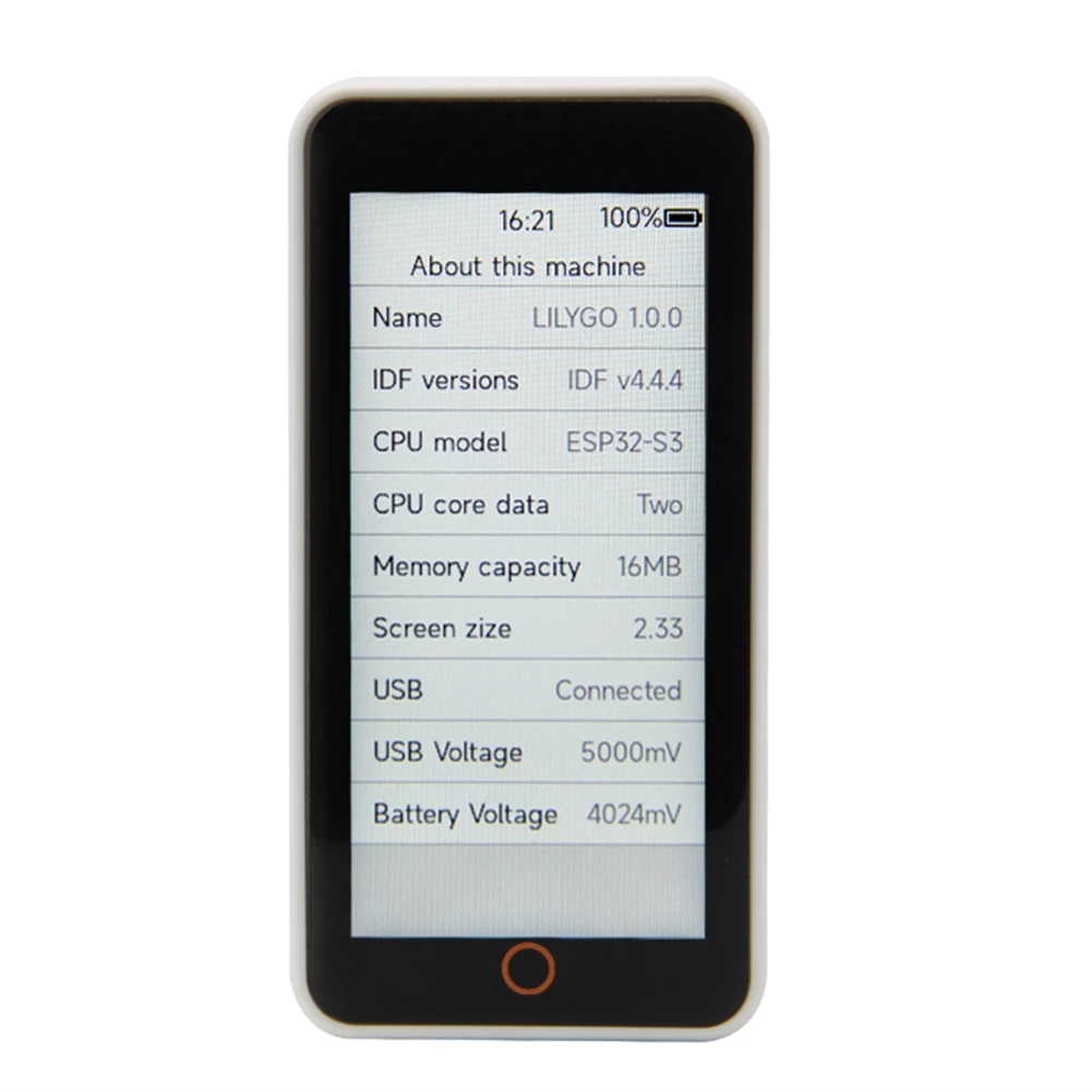 LILYGO-LCD Development Board com Touch Display, Módulo Sensor de Luz Digital, WiFi, Bluetooth, 2.33 ", T-Display-S3-Pro, I2C
