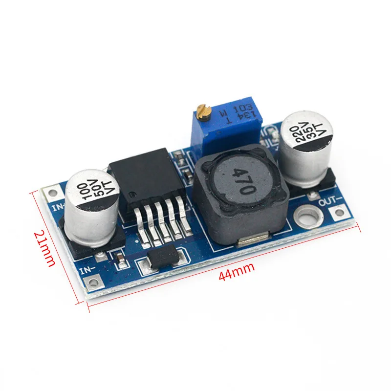 100pcs/lot LM2596S DC-DC step-down power module BUCK 3A adjustable step-down voltage stabilization exceeding LM2576