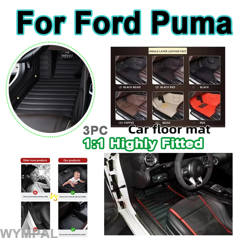 

Luxury Waterproof Car Floor Mats For Ford Puma 2020~2022 Anti-dirt Pads Floor Mat Accesorios Para Auto Reduces Friction Car mats