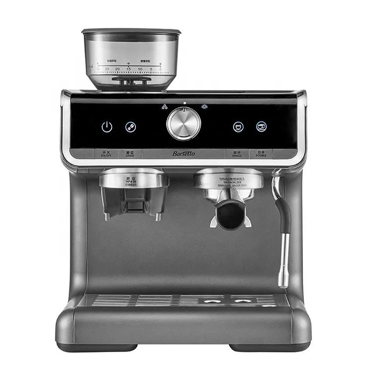Espresso Coffee with Grinding Integrated Semi-automatic Commercial 15Bar Pump Pressure Coffee Maker Machine