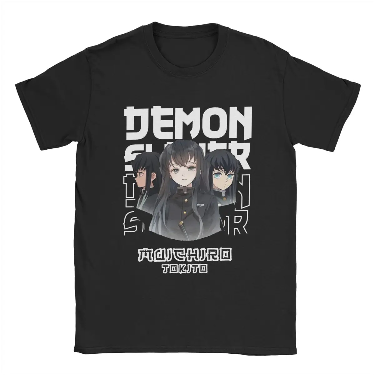 Men Muichiro Tokito Demon Slayer T Shirt Japanese Anime  Cotton Clothing Funny Short Sleeve O Neck Tee Shirt Plus Size T-Shirts