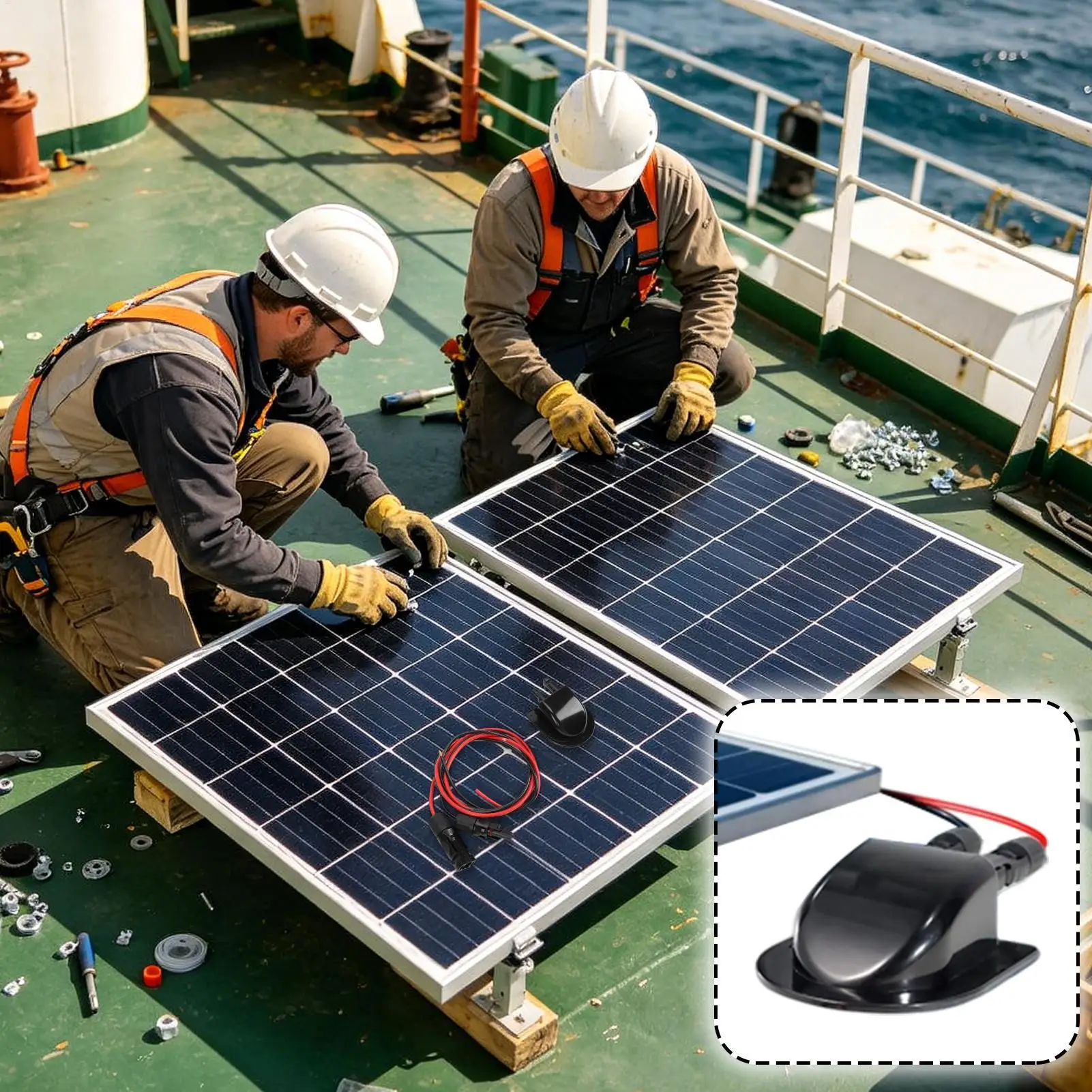 Solar Cable Gland Waterproof Cable Entry Housing Solar Gland For Boat Yacht Trailer RV Roof Travel Outdoor Camping view 6