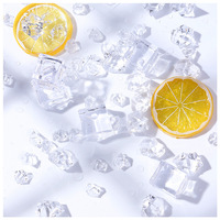 Acrylic artificial ice cube photography backdrop props fake crystal photo background wedding bar party beer drinks decoration