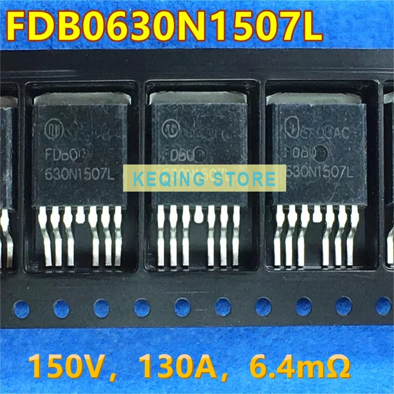 10PCS Used+Not NEW+Send after MeasureOriginal word original code FDB0630N1507L package TO263-7 130A150V N-channel MOS transistor