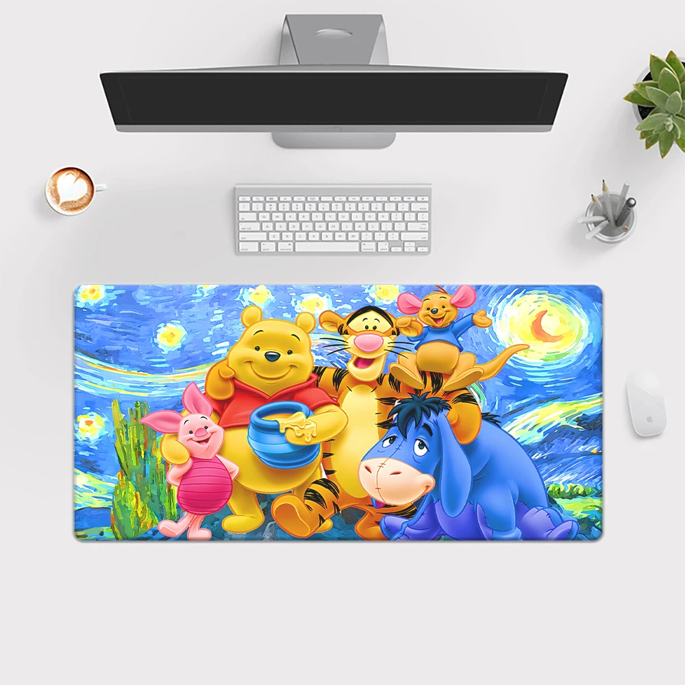 Large Mousepad Winnie the Pooh Mouse Pad Keyboard Gaming Accessories Mouse Mats Game Office Computer PC Gamer Laptop Desk Mat