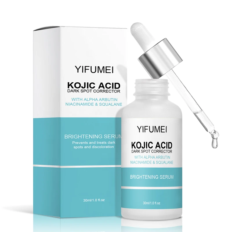 Kojic Acid and Niacinamide Facial Serum - Moisturizing Face Drops for Even Skin Tone Smooth Texture Alcohol Free 30ml