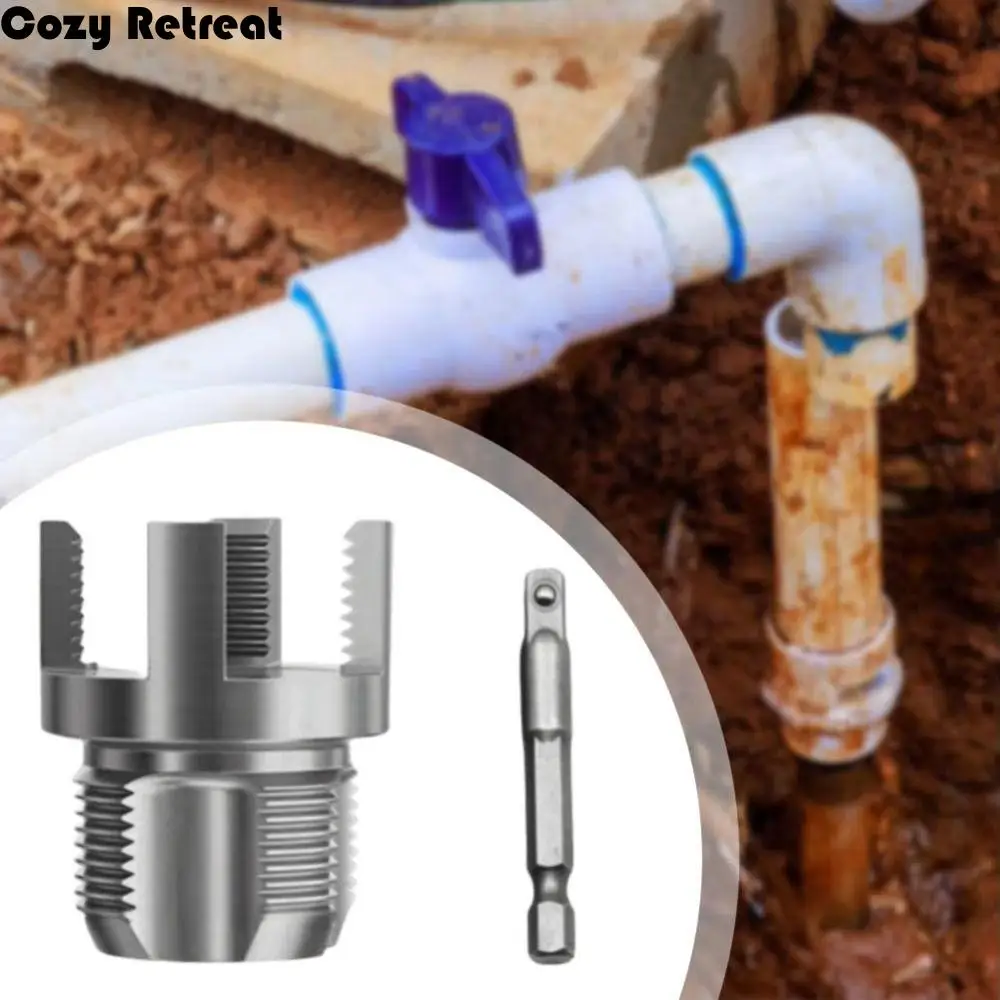 

1-дюймовый труборез, внутренний внешний, простой и открывающийся инструмент для нарезания резьбы, многоцелевой универсальный инструмент для нарезания резьбы, трубопровод из ПВХ