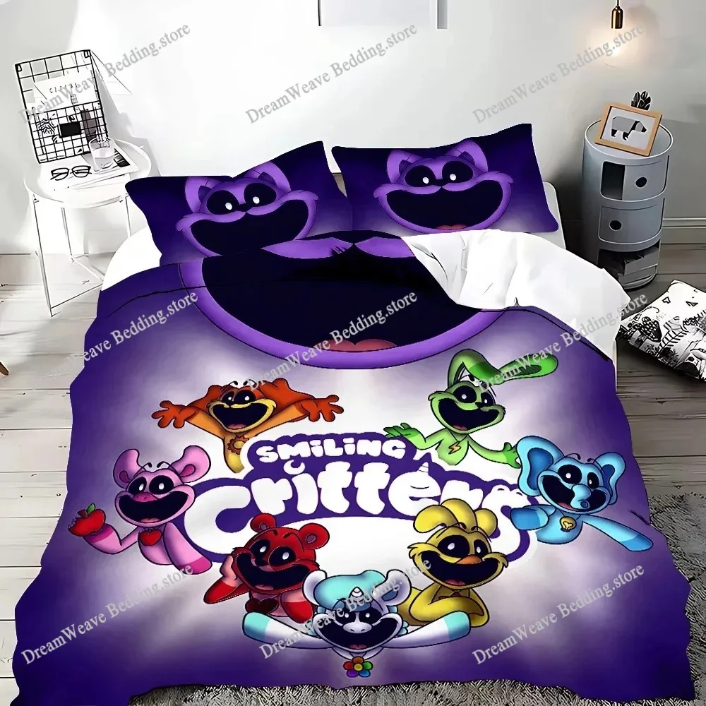 

Smiling Critter's 3D Printed Duvet Cover Pillowcase Bedding Set Twin Full Queen King Size for Bedroom Decor Home Textileextile