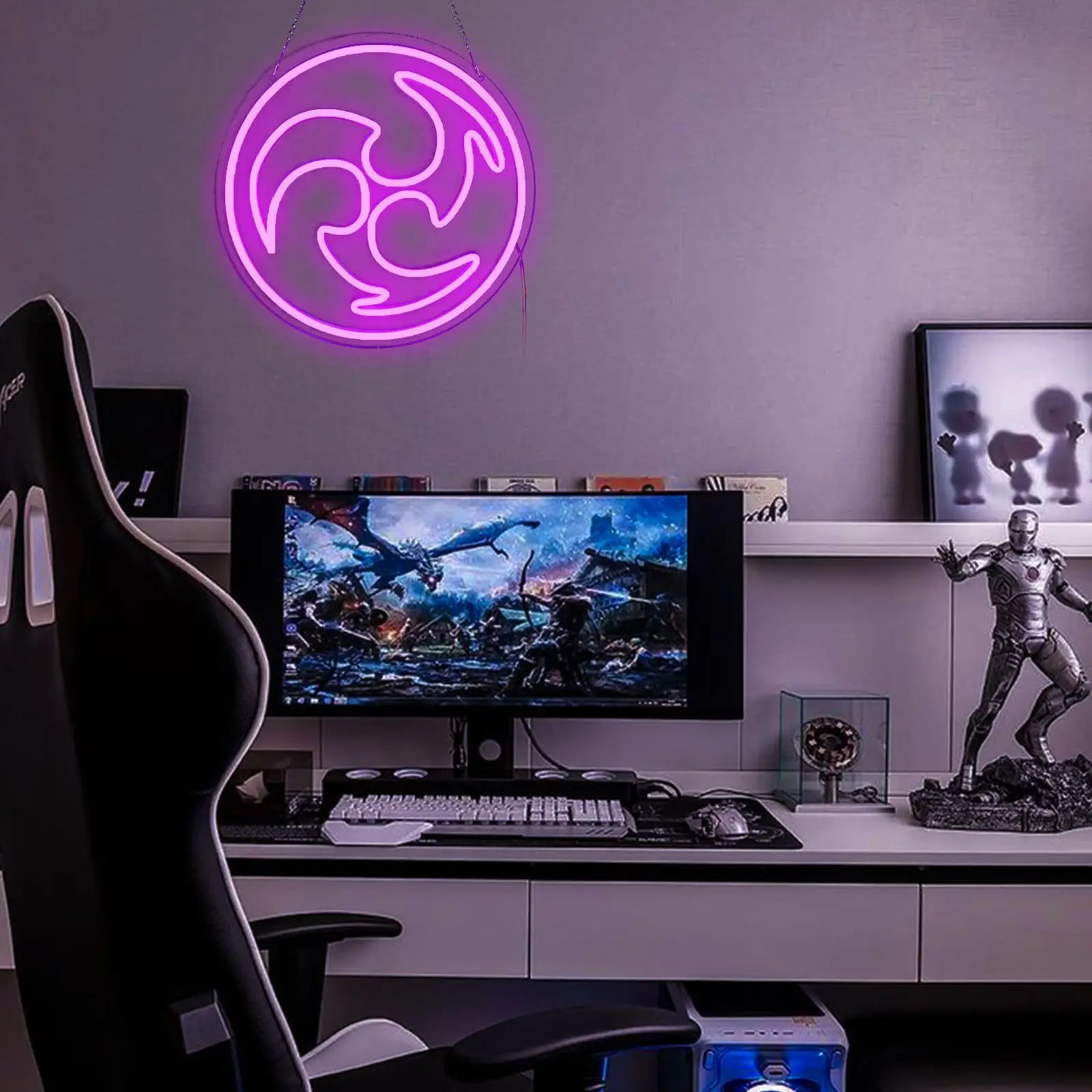 Darts LED Neon Signs - Competitive Fun, USB Powered with Dimming, Perfect for Game Rooms, Bars, and Party Decorations