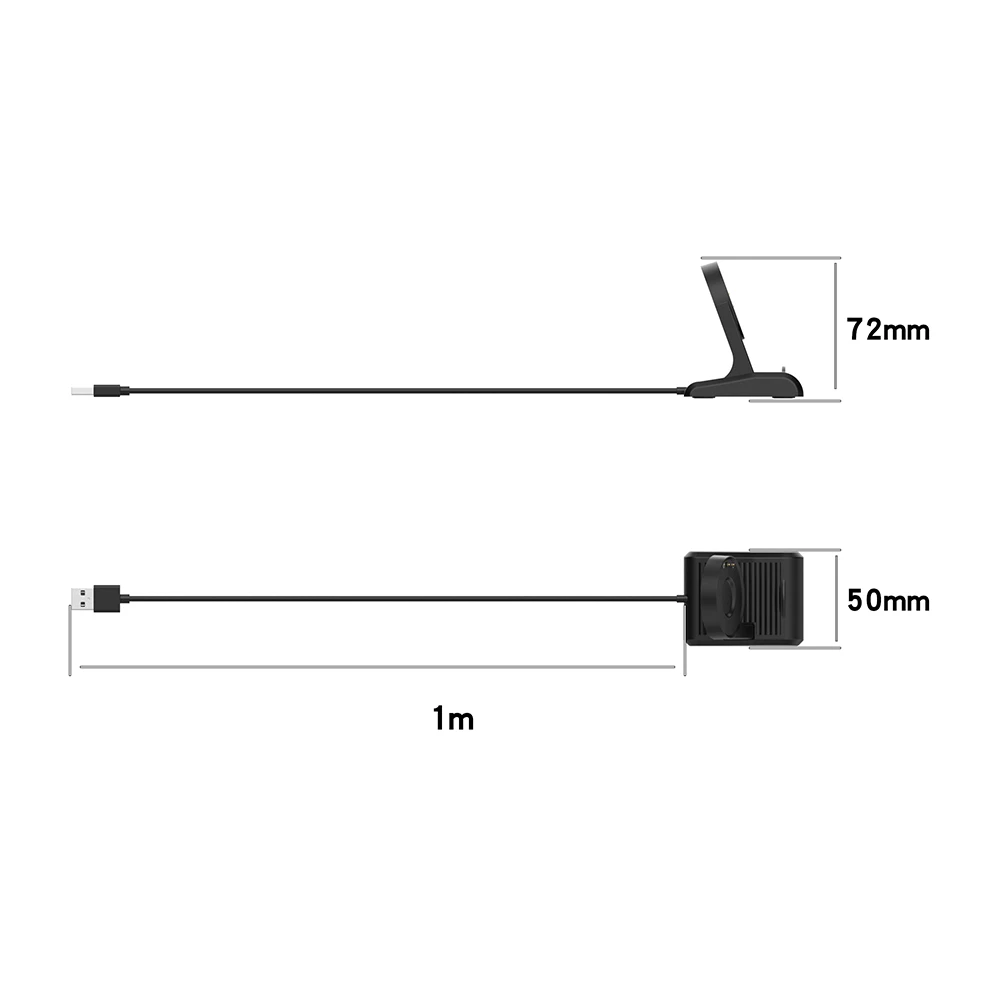 Charging Dock for Ticwatch E3/ TicWatch Pro X Charger Stand with USB Cable Cord for Ticwatch Pro 3 Ultra GPS/ Pro3 Lite Holder