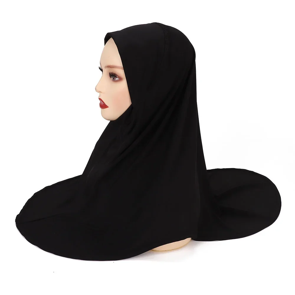 Modal Hijab Jersey Hijabs for Women Hijab Turban Arab Headgear Double Round Headscarf Bonnet Hijab  Turbante Feminino Para Festa