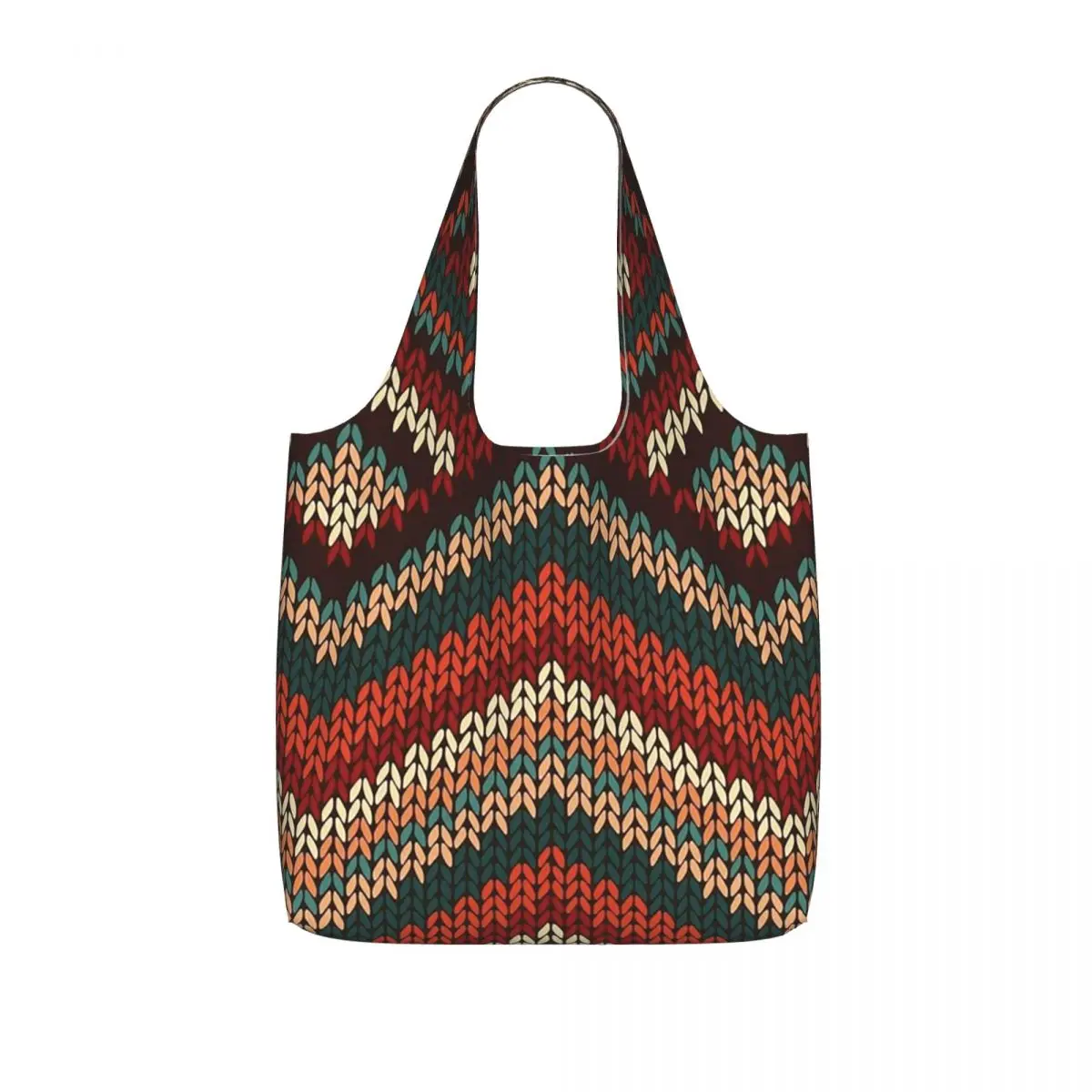 Amazigh Foutha Kabyle Mediterranean Berber Jewel Shopping Tote Bag Canvas Large Capacity Shoulder Bags Shopper Grocery Handbag