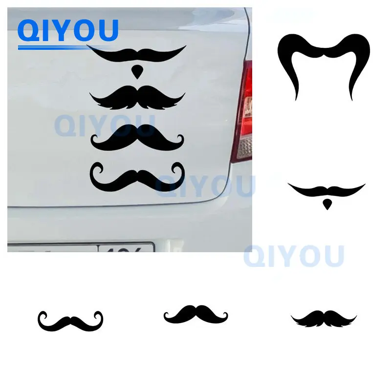 

Personality Car Stickers Mustache Pattern Motorcycle Exterior Parts Accessories Products Stylish PVC Decal Off Road Vehicle