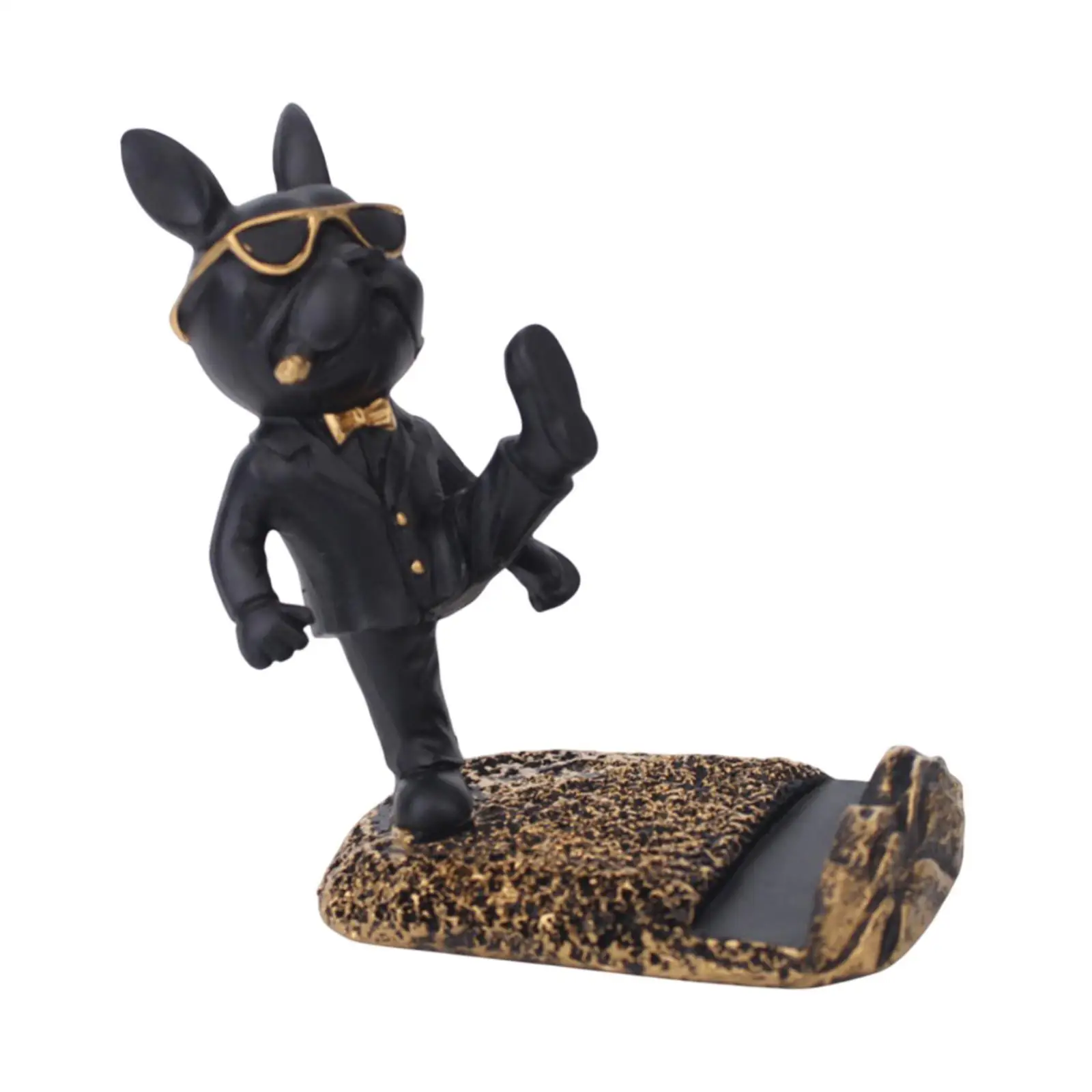 

Держатель для телефона собаки, статуя собаки, настольный подарок на день рождения, фигурка из смолы для шкафа