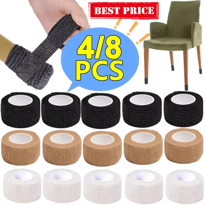 4/8Pcs Stuhl Bein Boden Schutz Möbel Pads Für Hartholz Böden Schreibtisch Stuhl Beine Socken Nicht-slip Lärm-Reduzieren Bein Band Geschenk