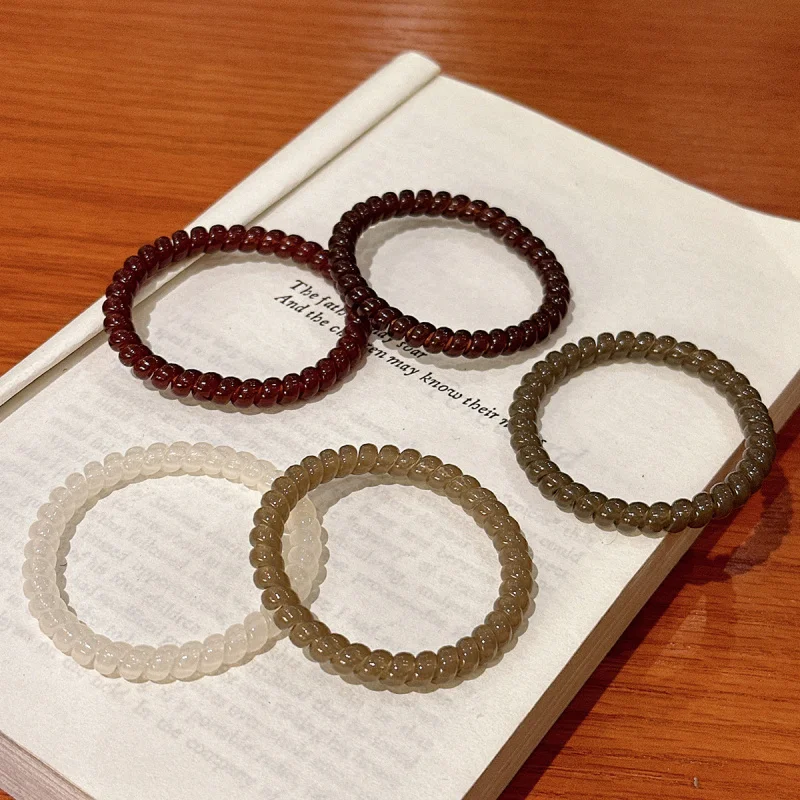 

Phone Cord Hair Tie High-End Elastic Hair Band for Women High Elasticity Durable Hair Rope Hair Accessory