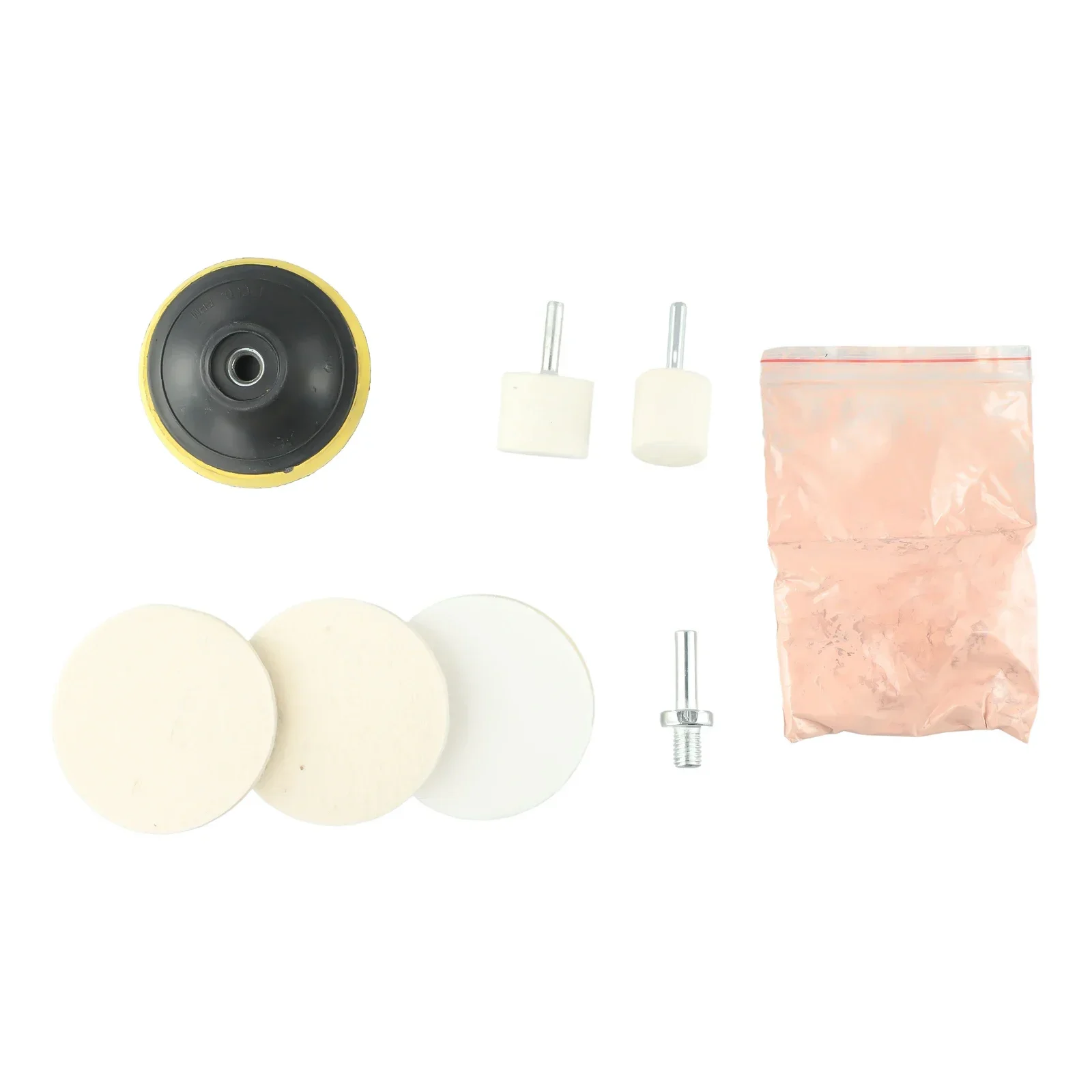 1 conjunto prático diy kit de reparo vidro óxido cerium pó kit polimento vidro/abrisas do carro removedor riscos vidro